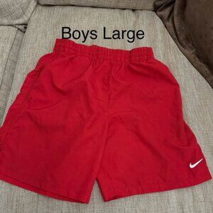 Boys Nike running shorts size L
